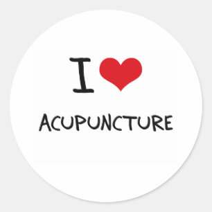 Sticker Rond I Love Acupuncture