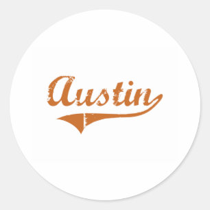 Sticker Rond I Love Austin Texas