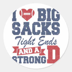 Sticker Rond I Love Big Sacks