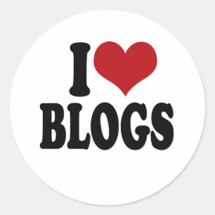 Sticker Rond I Love blogs
