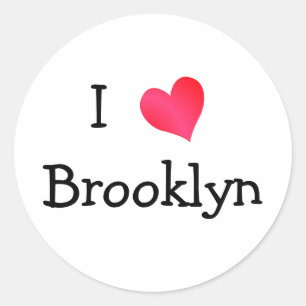 Sticker Rond I Love Brooklyn