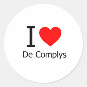 Sticker Rond I Love De Complys