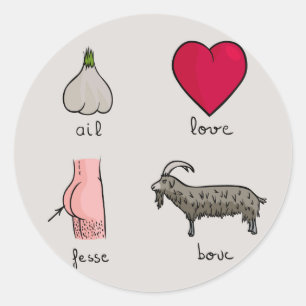 Sticker Rond I Love FB