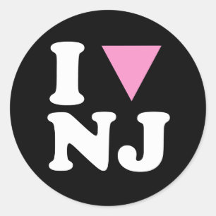 Sticker Rond I LOVE GAY NJ - WHITE -.png