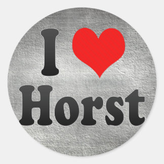 Sticker Rond I Love Horst, Pays-Bas
