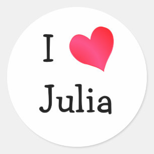 Sticker Rond I Love Julia