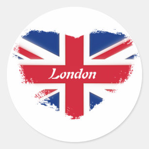 Sticker Rond I love London