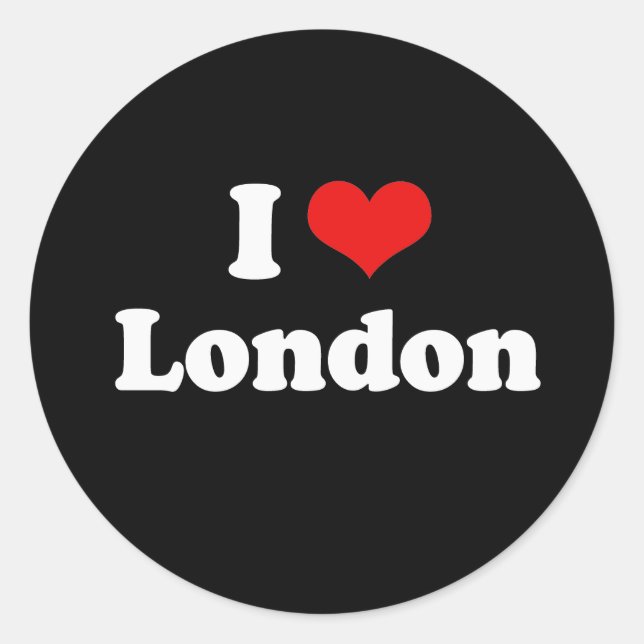 Sticker Rond I Love London Tshirt blanc Tshirt (Devant)