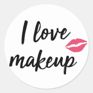 Sticker Rond I Love makeup