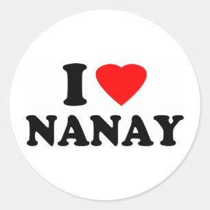 Sticker Rond I Love Nanay