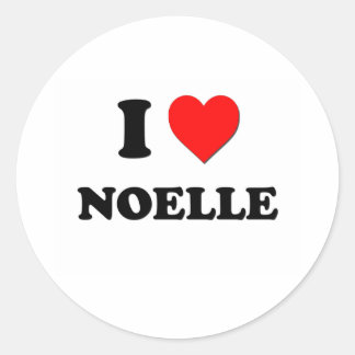 Sticker Rond I Love Noelle