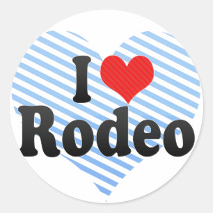 Sticker Rond I Love Rodeo