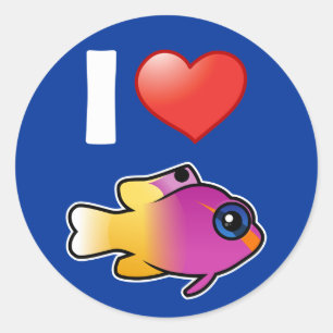 Sticker Rond I Love Royal Gramma