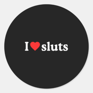 Sticker Rond I Love S ・ I Heart S Y2k Manches longues esthétiqu