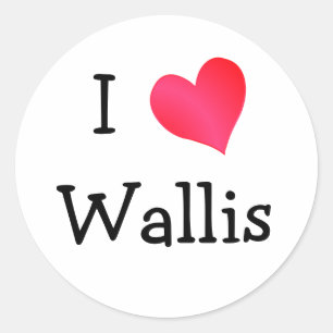Sticker Rond I Love Wallis