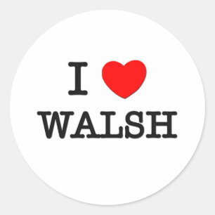 Sticker Rond I Love Walsh
