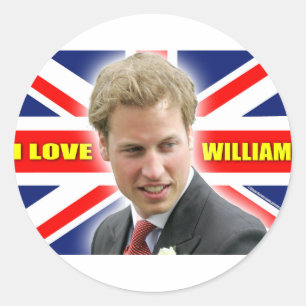 Sticker Rond I Love William