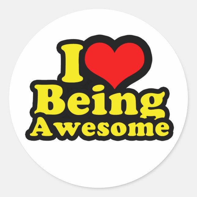 Sticker Rond I Lovebeawesome1 (Devant)
