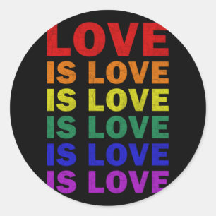 Sticker Rond I Promise To Teach Love LGBT-Q Pride Proud Ally Te