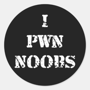 Sticker Rond I Pwn Noobs