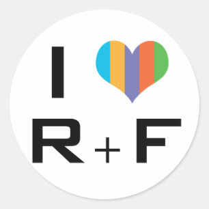 Sticker Rond I R love+F