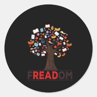 Sticker Rond I Read W I Want Banned Books Week Librairie