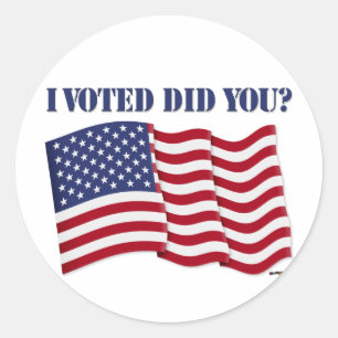 STICKER ROND I VOTED VOUS A FAITS ?