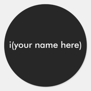 Sticker Rond i(votre nom ici)