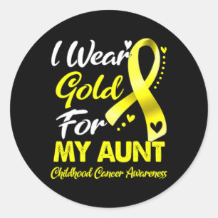 Sticker Rond I Wear Gold