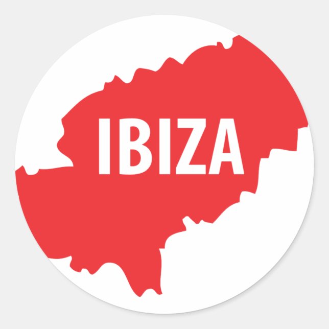 Sticker Rond Ibiza (Devant)