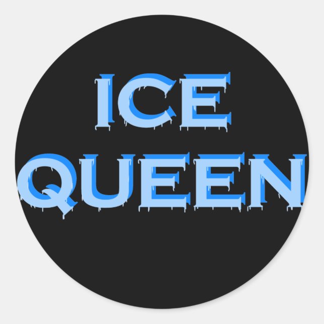 STICKER ROND ICE QUEEN (Devant)