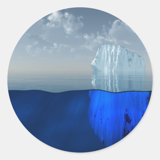 Sticker Rond Iceberg (Devant)