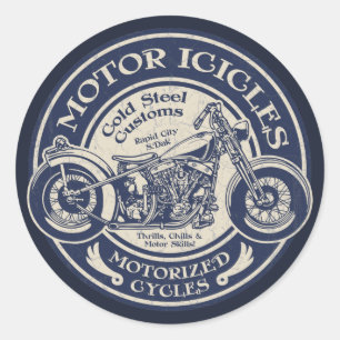 Sticker Rond Icicules à moteur