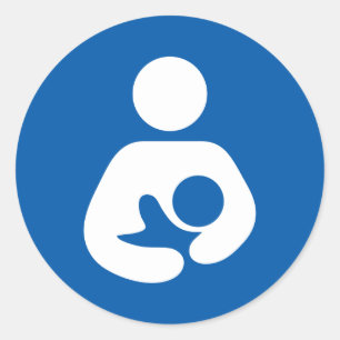 Sticker Rond Icône allaitante