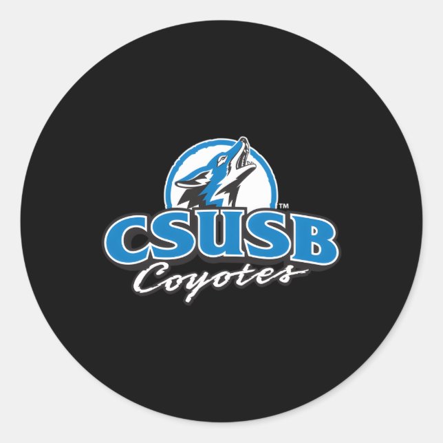 Sticker Rond Icône Cal State San Bernardino Coyotes (Devant)