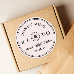 Sticker Rond Icône de beignet Beignet si je fais un cadeau de m