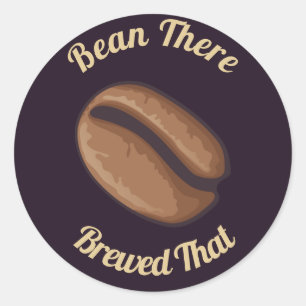 Sticker Rond Icône de café