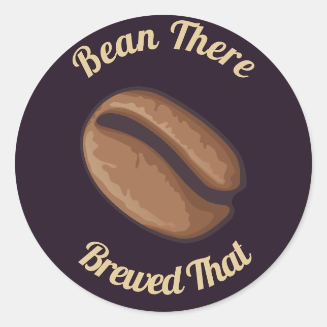 Sticker Rond Icône de café (Devant)