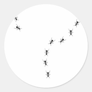 Sticker Rond icône de traînée de fourmi
