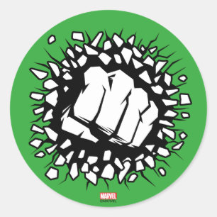 Sticker Rond Icône Hulk