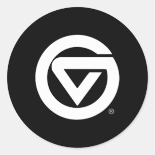 Sticker Rond Icône Lakers de l'État de Grand Valley