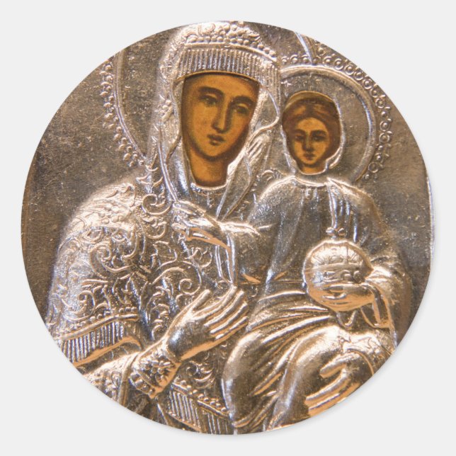 Sticker Rond Icône orthodoxe (Devant)