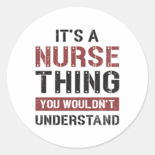 Sticker Rond ICU Nursery Medical Emergency Hospital