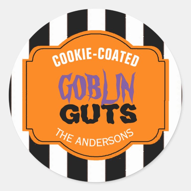 Sticker Rond ID218 des guts de gobelin (Devant)