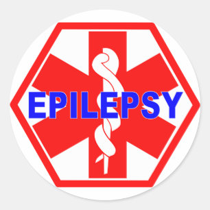 STICKER ROND ID MÉDICALE EPILEPSY