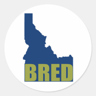 Sticker Rond Idaho Bred