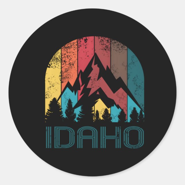Sticker Rond Idaho Pour Et (Devant)