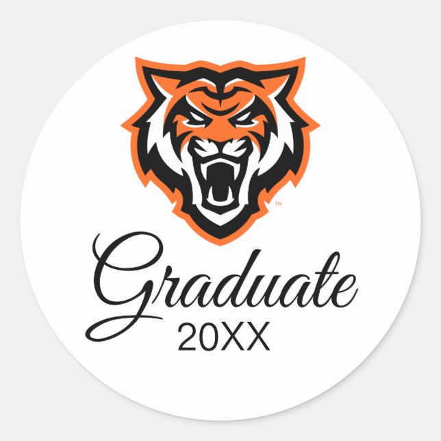 Sticker Rond Idaho State University Bengals Spirit Design (Devant)