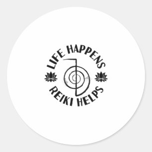 Sticker Rond Idées cadeaux Reiki   Reiki Master Spiritualité