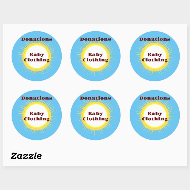 Sticker Rond Idées de stockage d'une entreprise (Feuille)